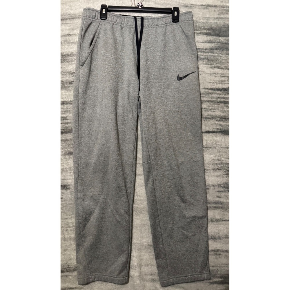 Nike Mens Dri-FIT Straight Leg Training Sweatpants Grey 932253-063 Size Medium